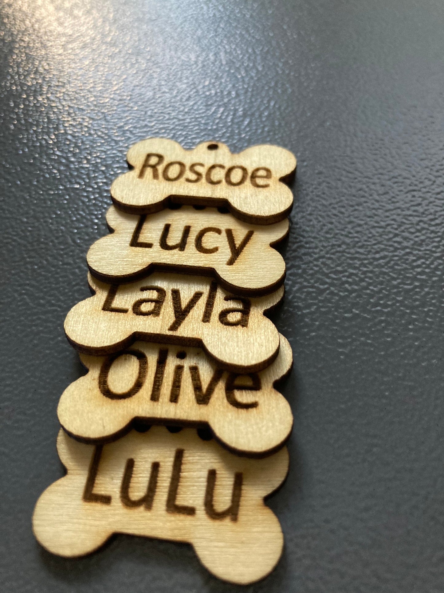 Custom Wooden Pet Tags