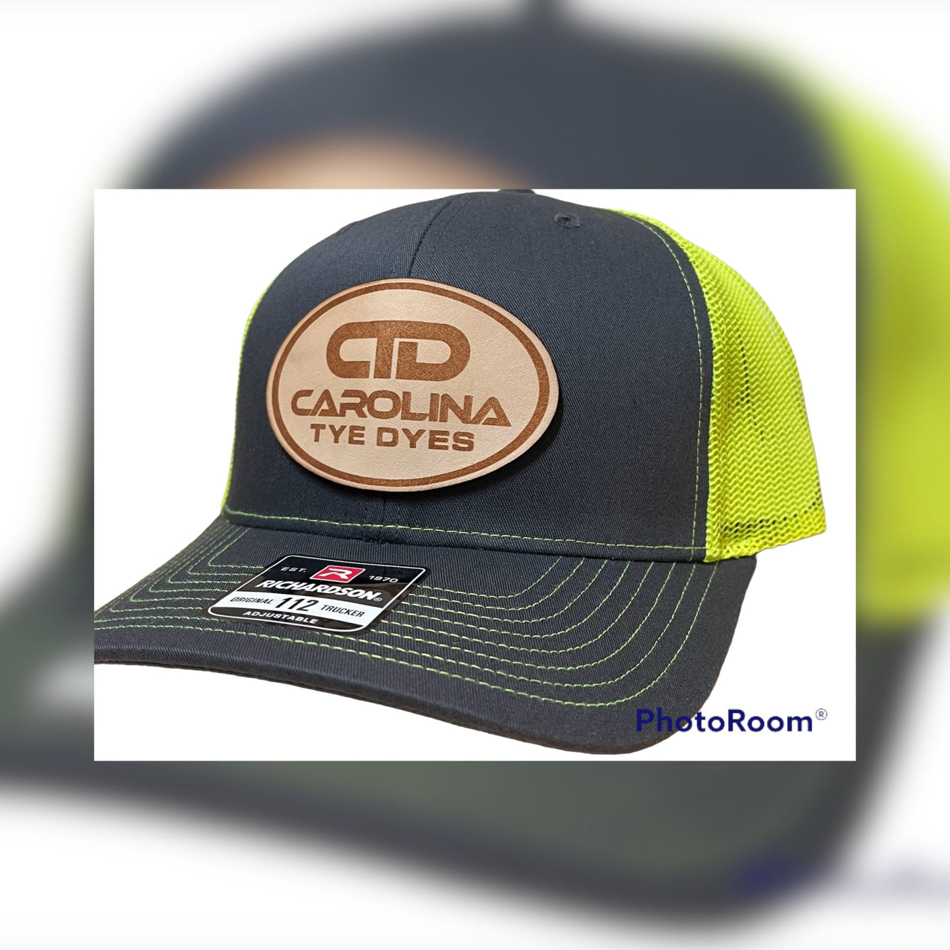 Custom Business Hats | Real Leather Logo Patches | Custom Business Hats | Wholesale Trucker Hats 6 QTY